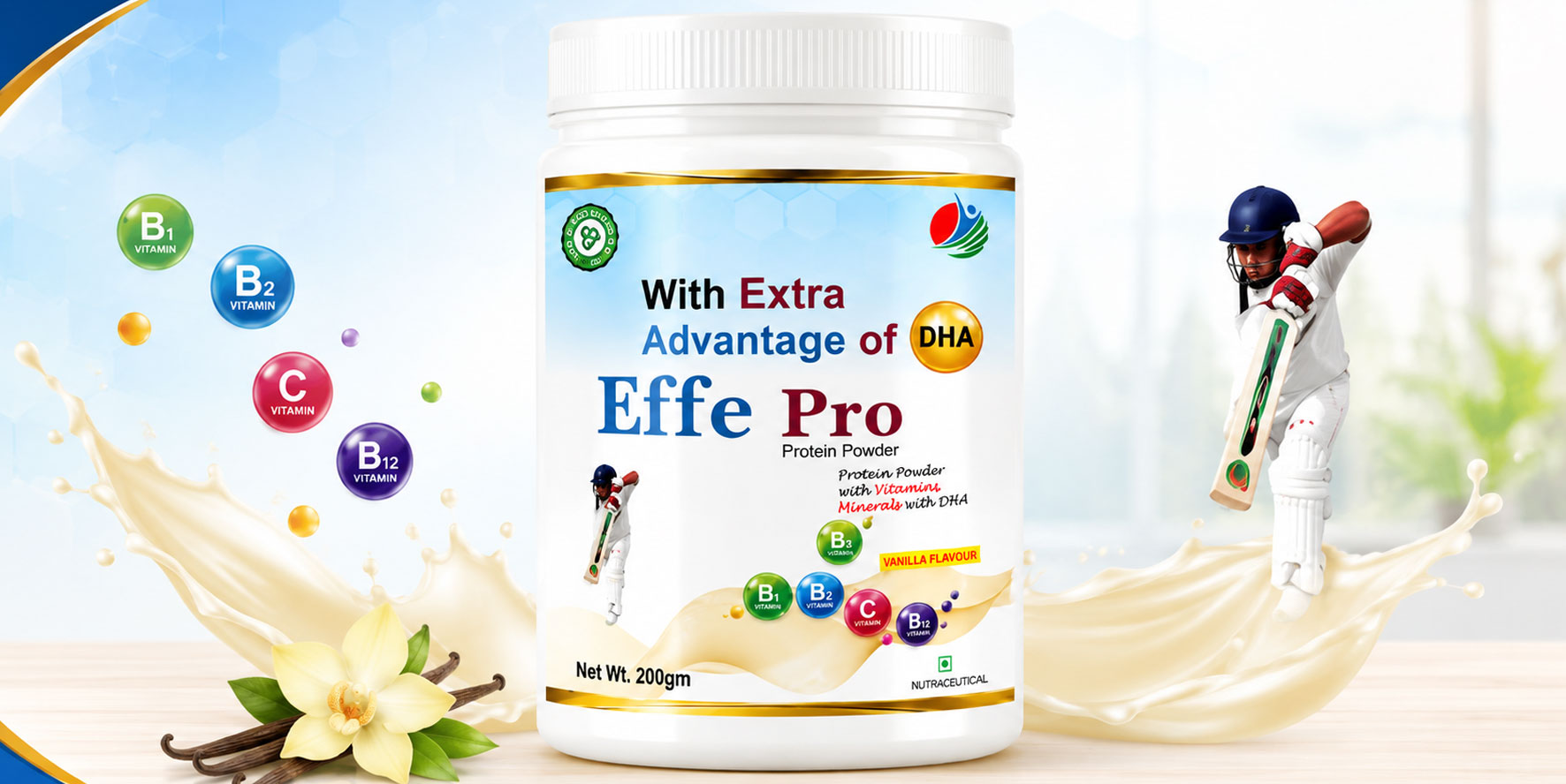 Effe-Pro-Vanilla-Protein-Powder-Jar