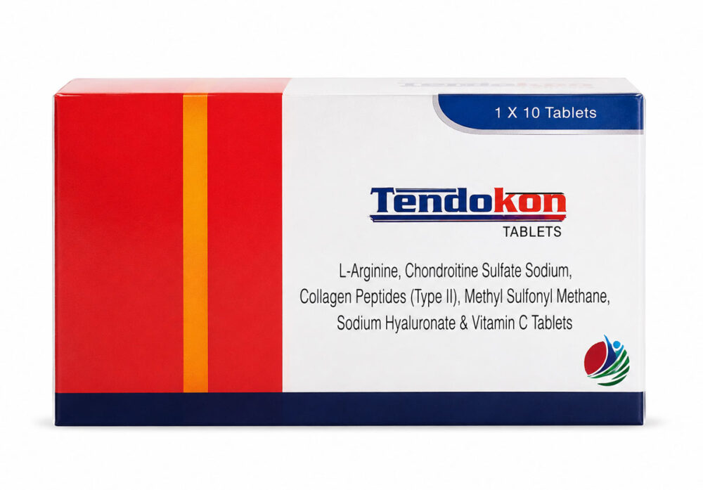 Tendo-Kon Tablets – L-Arginine, Chondroitin Sulfate, Collagen Peptides, MSM, Hyaluronic Acid & Vitamin C